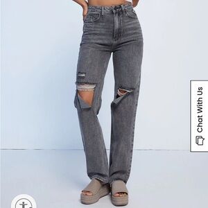 Pacsun washed black ripped 90s boyfriend jeans